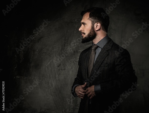 Handsome well-dressed man in jacket