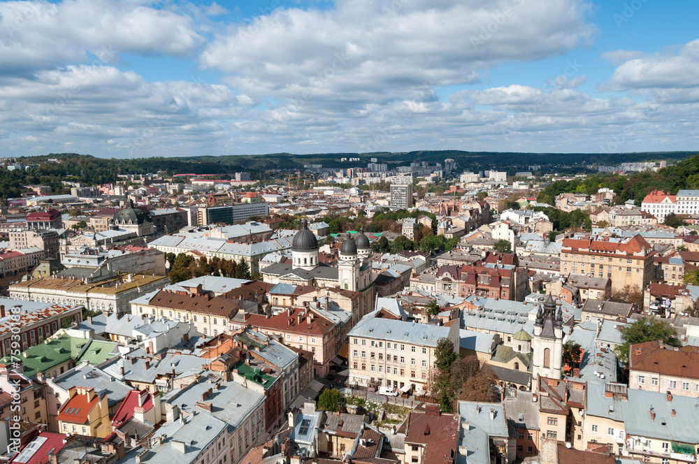 Lviv. View from a high tower.