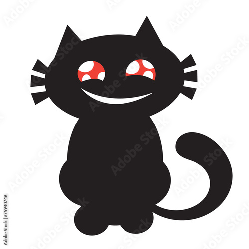 Black  of cat Vector