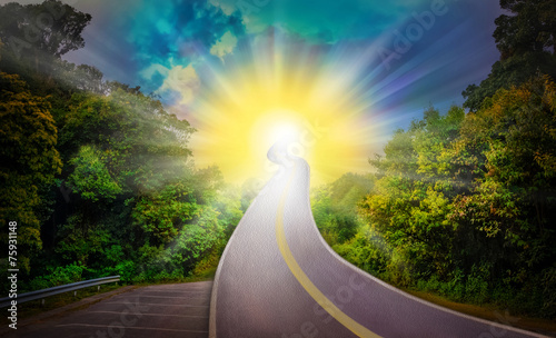 Sun Way heaven blue  yellow amazing beautiful shining stars