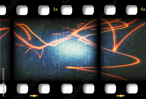 Filmstrip background frame