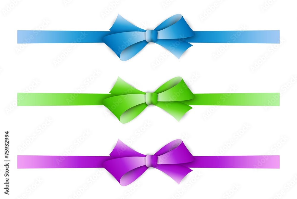 collection of the three ribbons