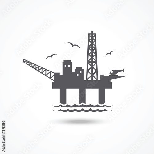 Oil platform icon