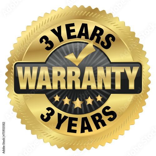 3 years warranty