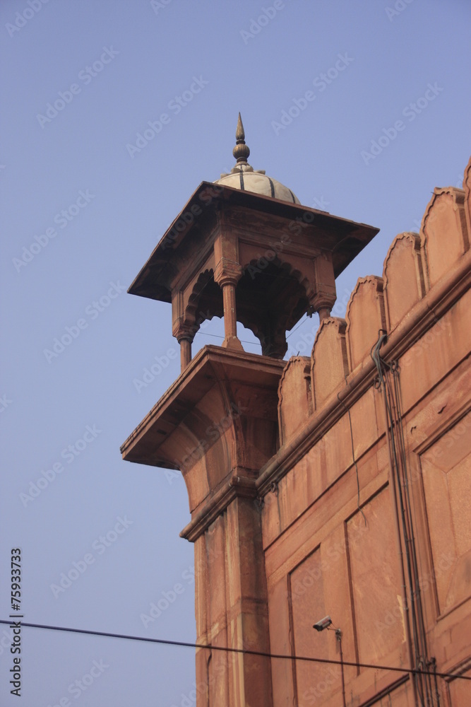 une tour du rempart de la mosquée Jama Masjid une tour du rempart de la mosquée Jama Masjid