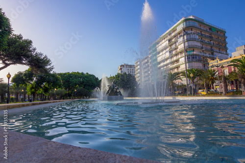 Park Fountain Nicolas Salmeron in Almeria, Spain © james633