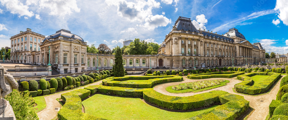 The Royal Palace in Brussels - obrazy, fototapety, plakaty 