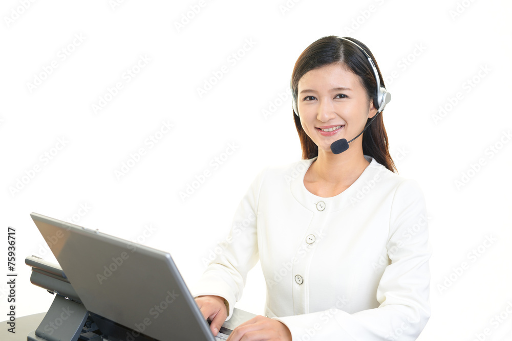 笑顔のオペレーター 笑顔のオペレーター
