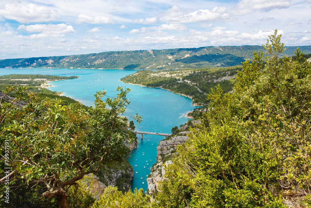 Gorges du Verdon,Provence in France, Europe. Beautiful view on l