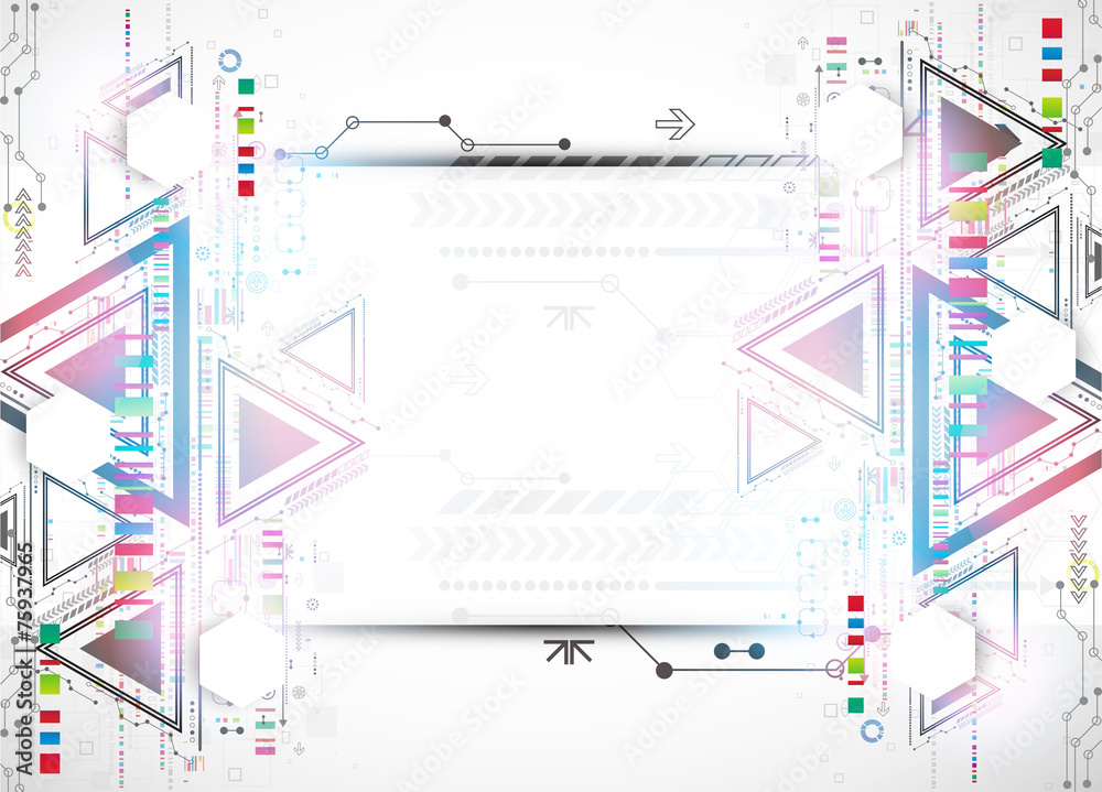 Abstract technology triangle background. Abstract technology triangle background.
