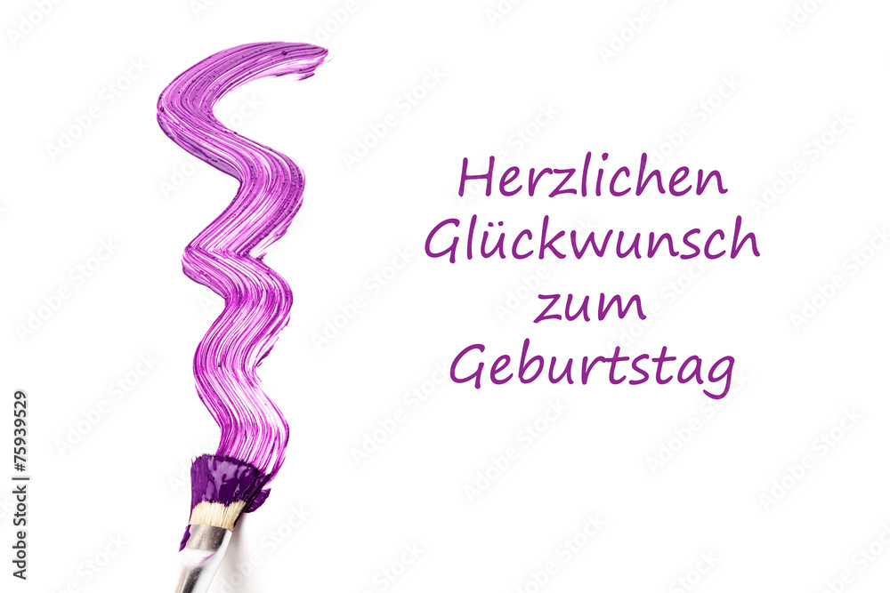 Geburtstagswunsch für Maler StockFoto Adobe Stock
