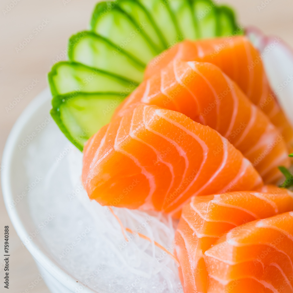 Salmon sashimi