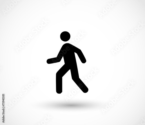 Man walk icon vector