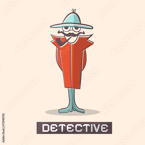 Detective Vector Illustration