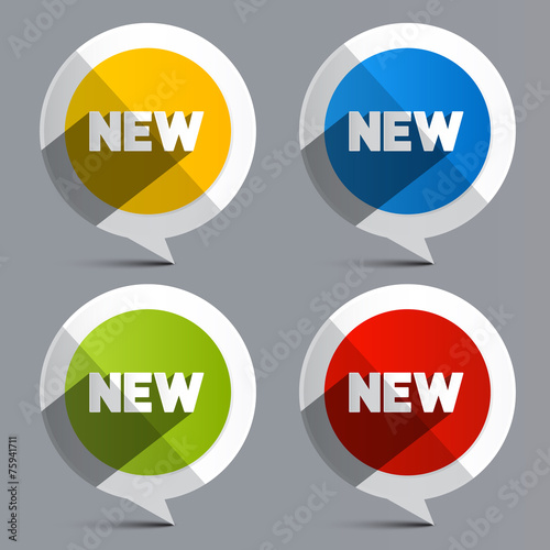 New Vector Circle Labels - Stickers