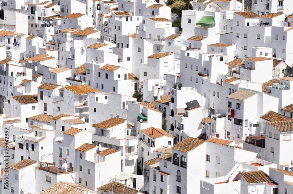 White town of Casares, Malaga (Spain)