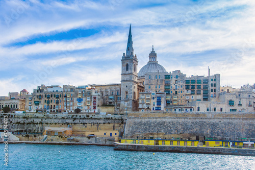 malta valletta marsamxett harbour photo