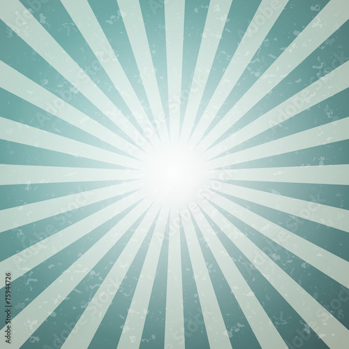 Abstract Vector Star Shaped Retro Green and Blue Background