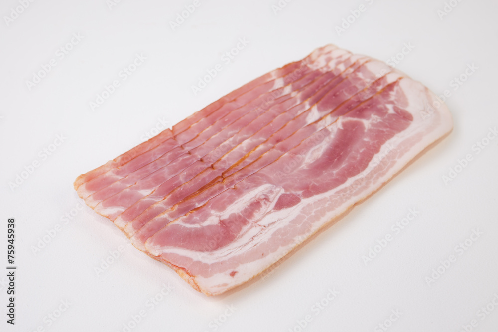 Raw bacon Raw bacon