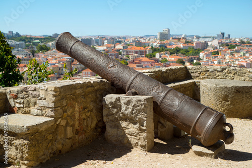 Cannon at Castelo de Sao Jorge, Lisbon