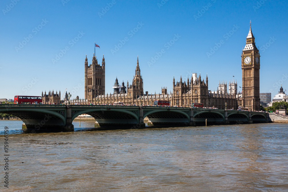 Houses of Parliament and Big Ben, London