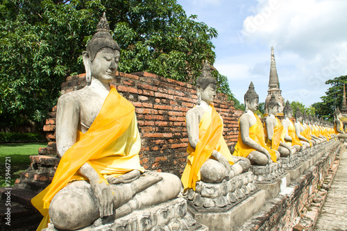 Temple in ayutthaya thailand