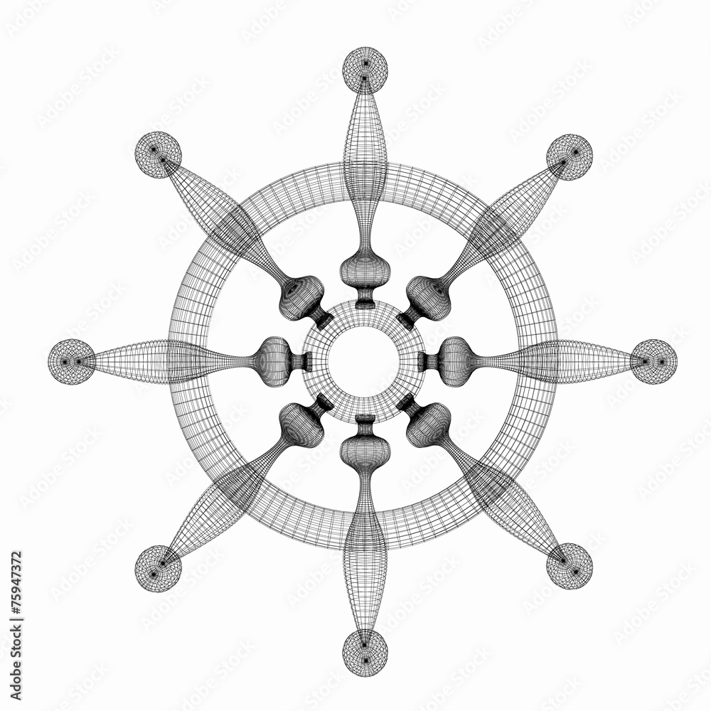 Obraz premium ship wheel