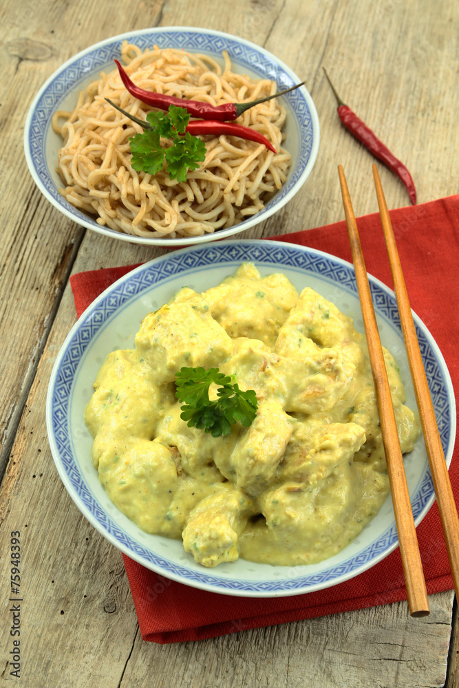 sauté de volaille au curry