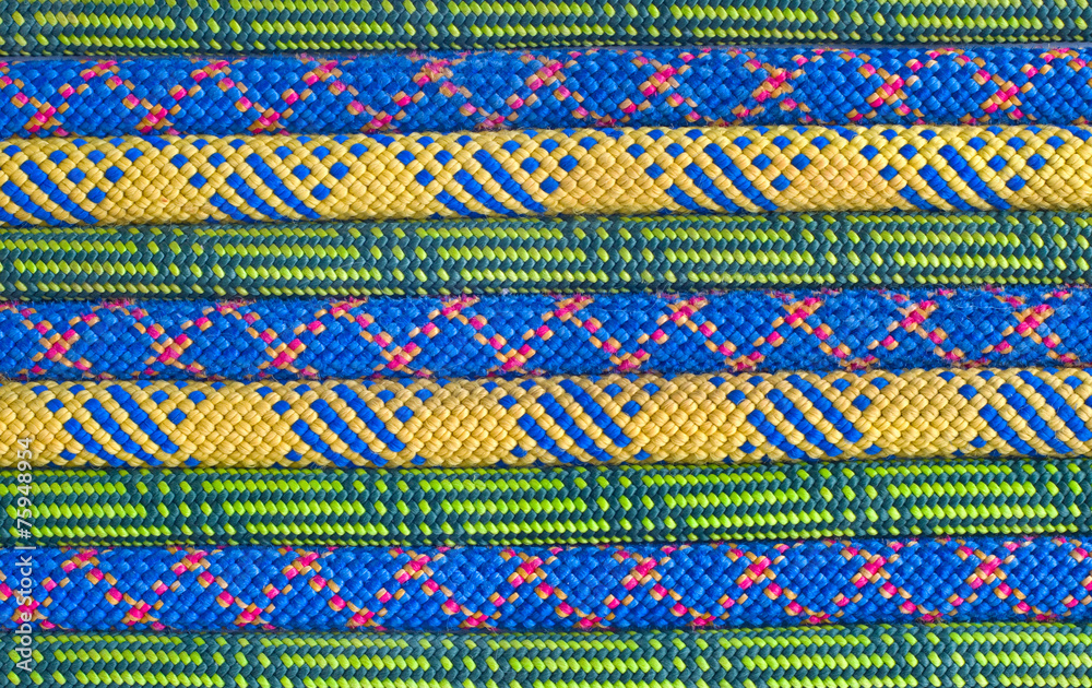 Colored rope line Colored rope line