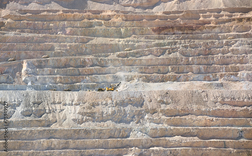 Open pit copper mine, Chile photo