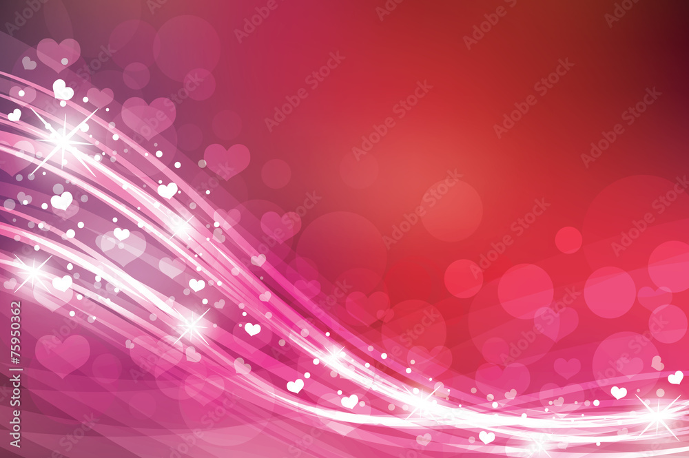 Valentine's day background in red colors with hearts. Valentine's day background in red colors with hearts.