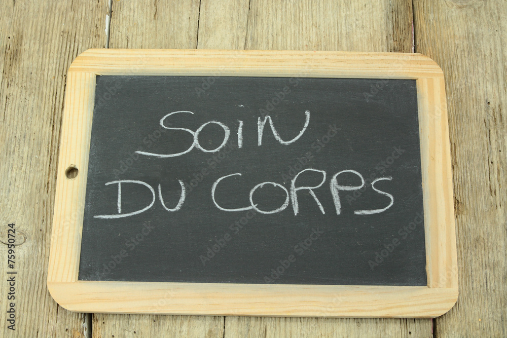 Obraz premium ardoise soin du corps