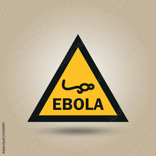 Ebola virus sign illustration