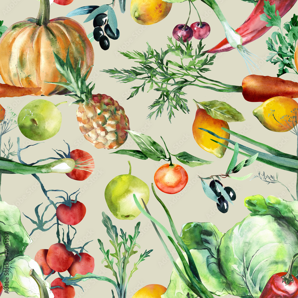 Vegan seamless pattern Vegan seamless pattern