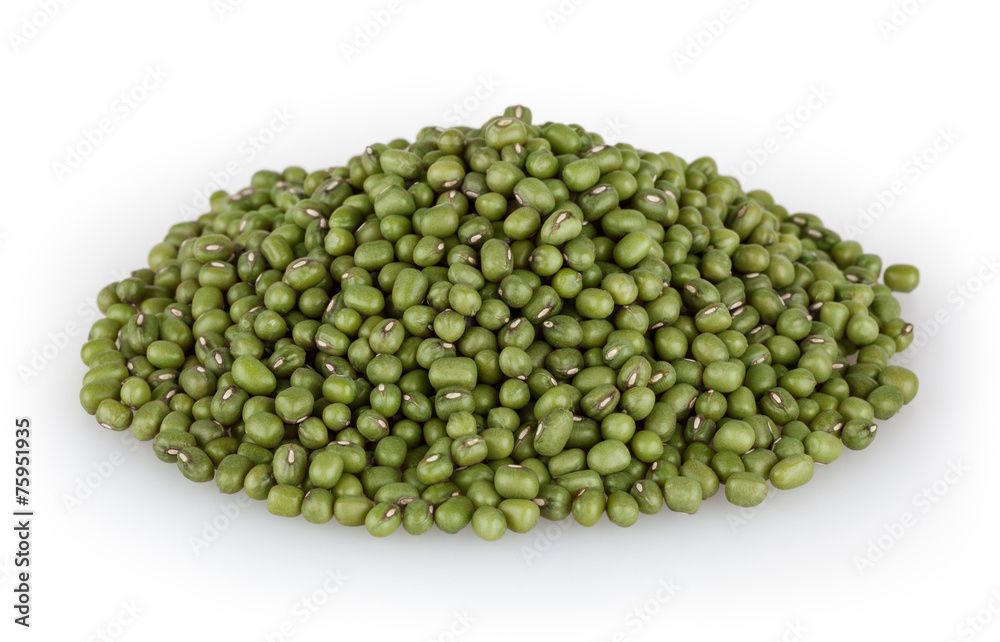 Mung beans isolated on white background with clipping path Mung beans isolated on white background with clipping path