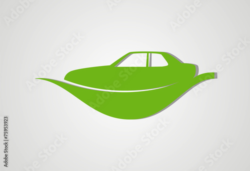 Car ecology logo vector