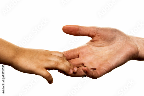 Kleine und große Hand