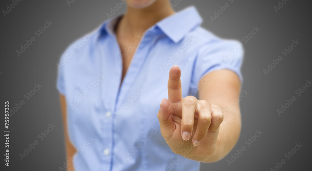 Businesswoman solution concept Businesswoman solution concept