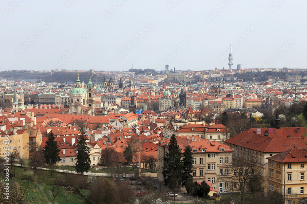 Picturesque landscape of Prague