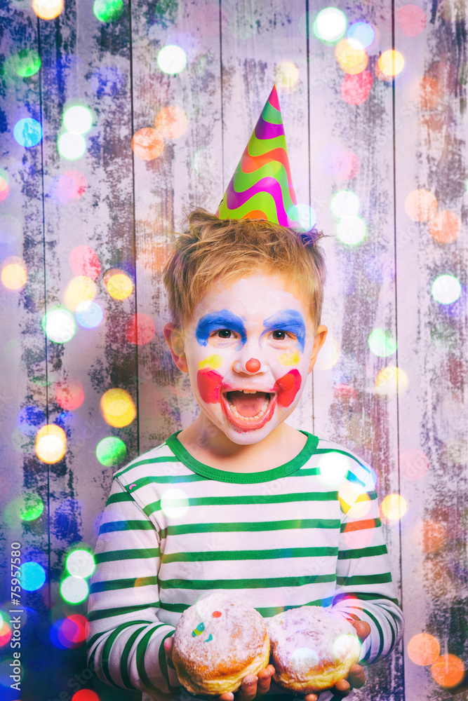 Obraz na plátně Faschings clown