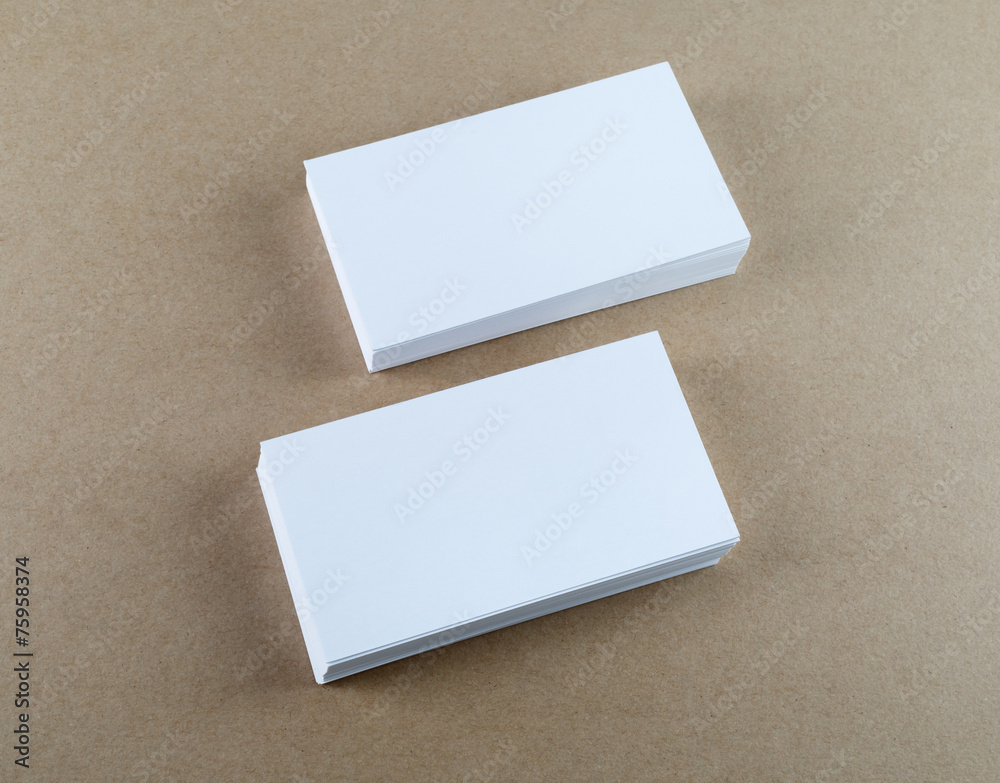 White business cards White business cards