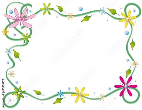 Floral background  place for text  eps