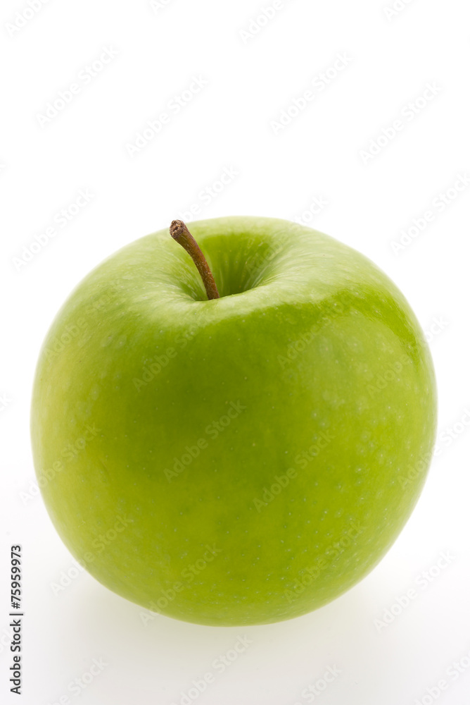 Green apple isolated on white background Green apple isolated on white background