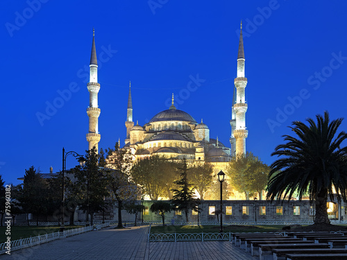 Sultan Ahmed Mosque in early morning, Istanbul, Turkey