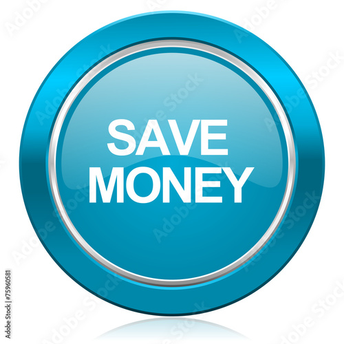 Free Download save money blue icon - GFXLoad