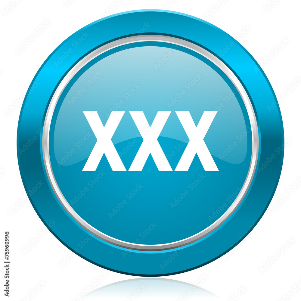 xxx blue icon porn sign Stock Illustration | Adobe Stock
