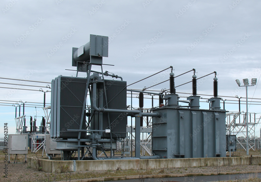 Heavy Duty Electrical Equipment at a Switching Station. Heavy Duty Electrical Equipment at a Switching Station.