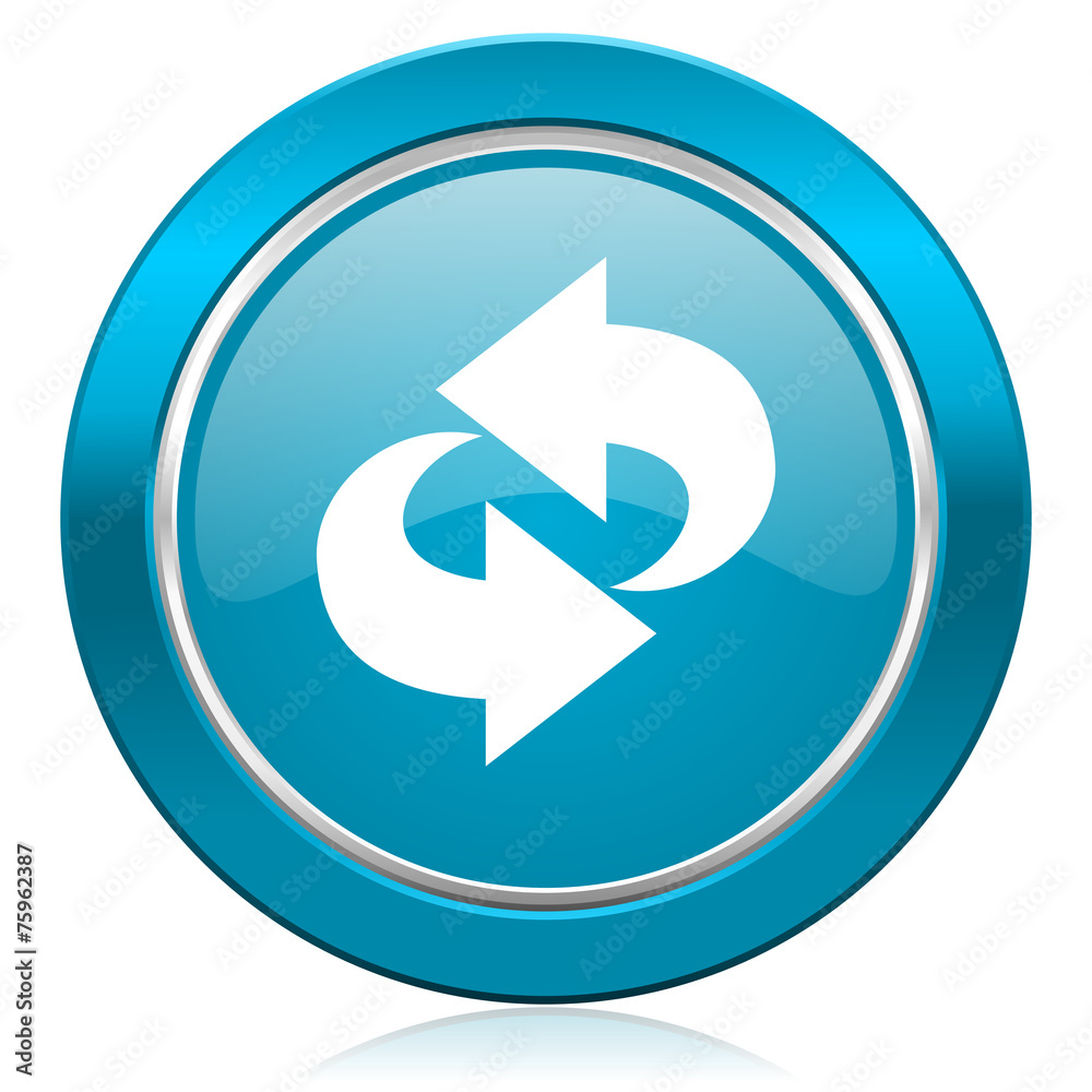 rotation blue icon refresh sign rotation blue icon refresh sign