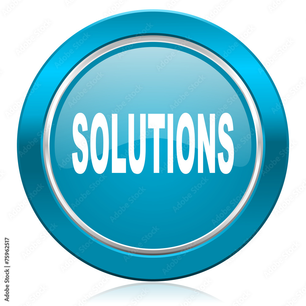 solutions blue icon