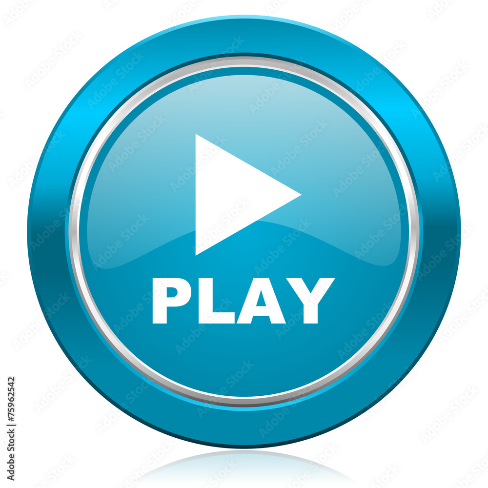 play blue icon